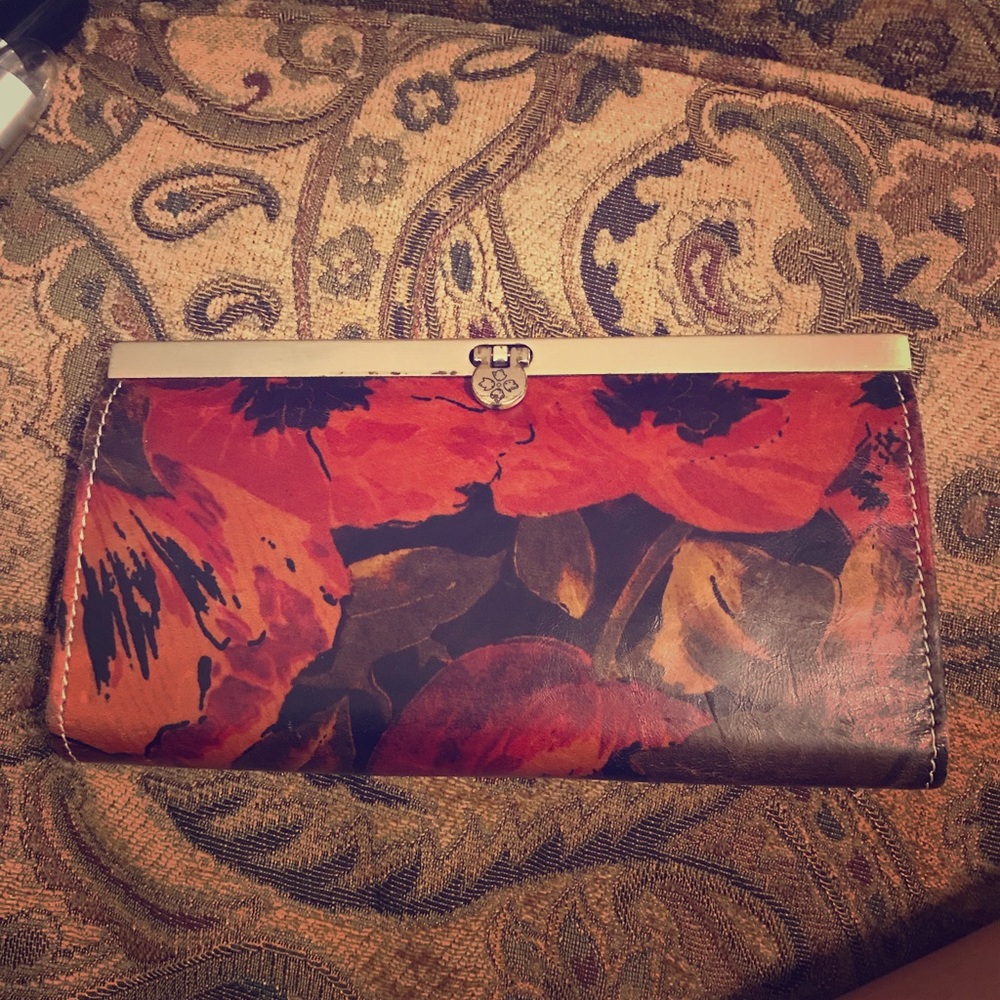 Patricia Nash Leather floral Wallet!